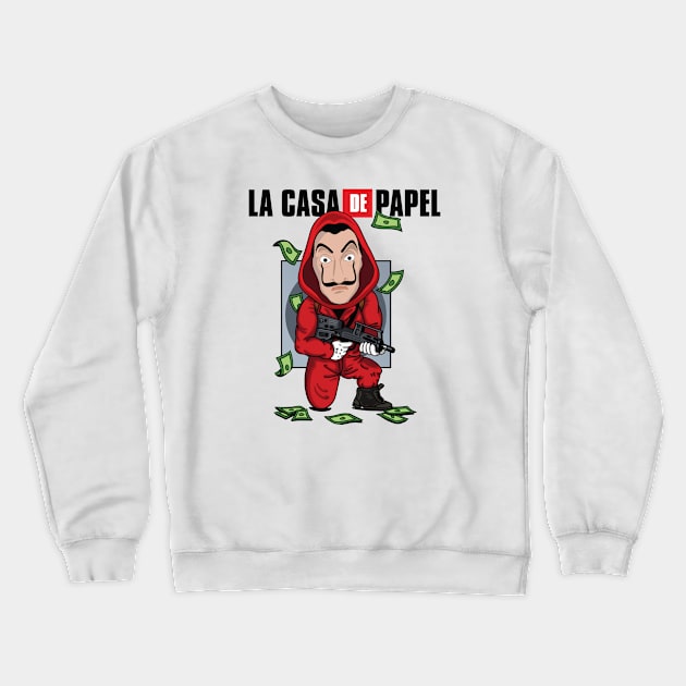 La Casa de Papel Crewneck Sweatshirt by Moe Tees